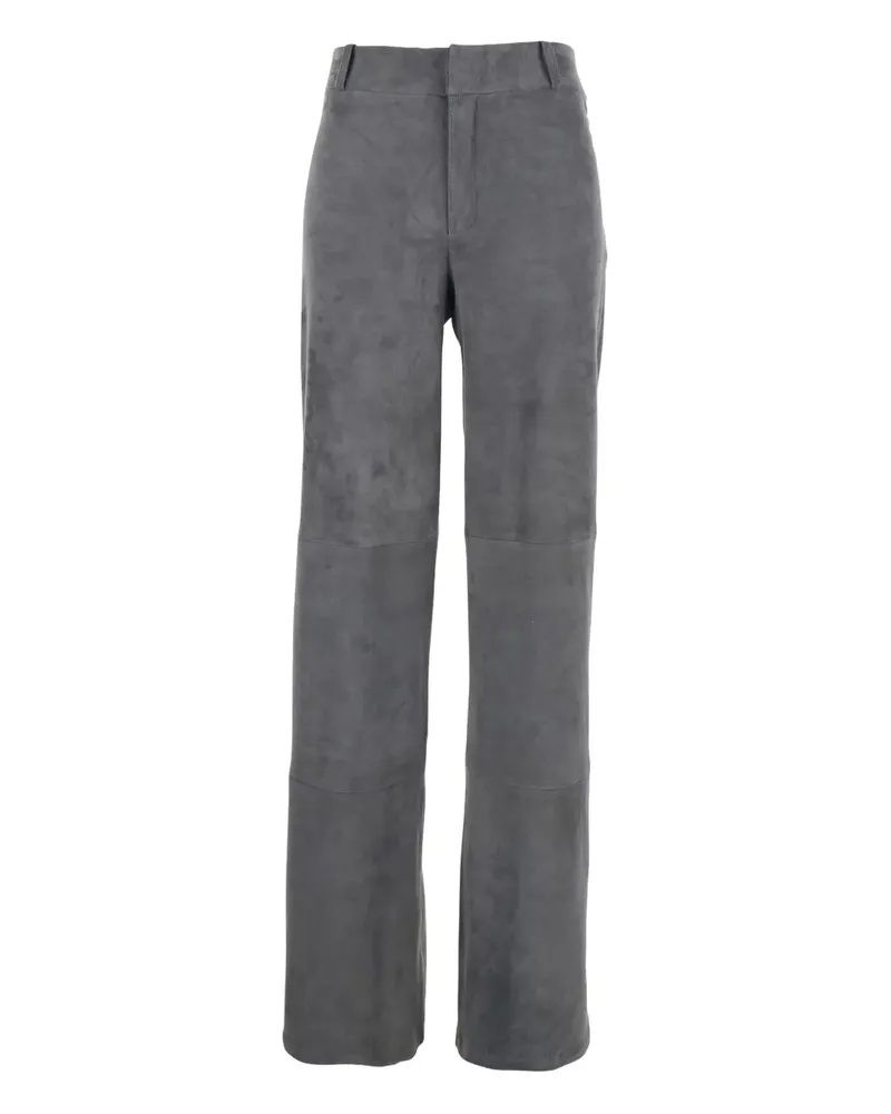 Arma beltloops suede trousers - Grau Grau