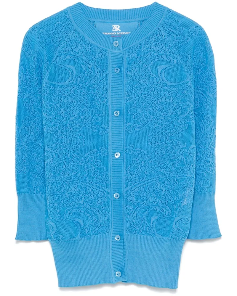Ermanno Scervino Cardigan mit Spitze - Blau Blau