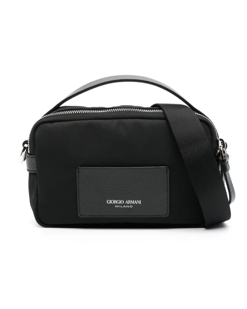 Giorgio Armani Handtasche mit Logo-Print - Schwarz Schwarz