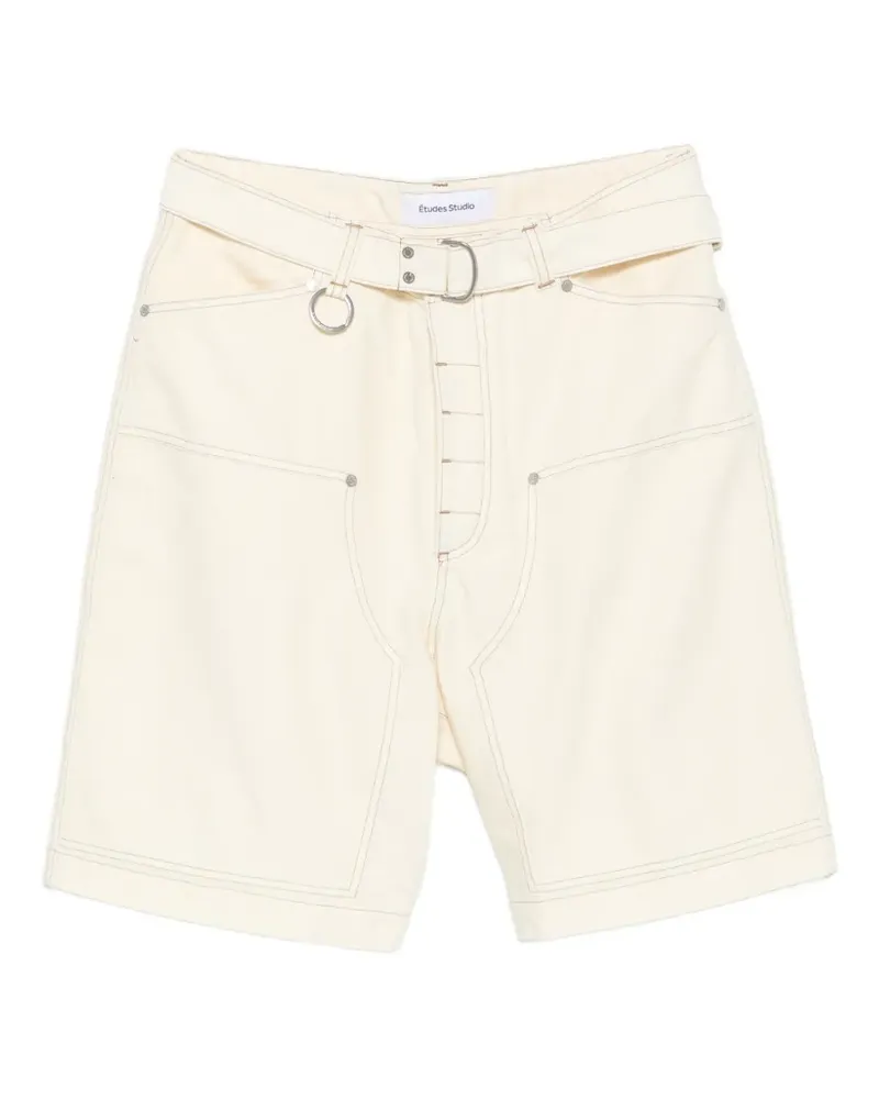 Études Studio Carpenter belted shorts - Nude Nude
