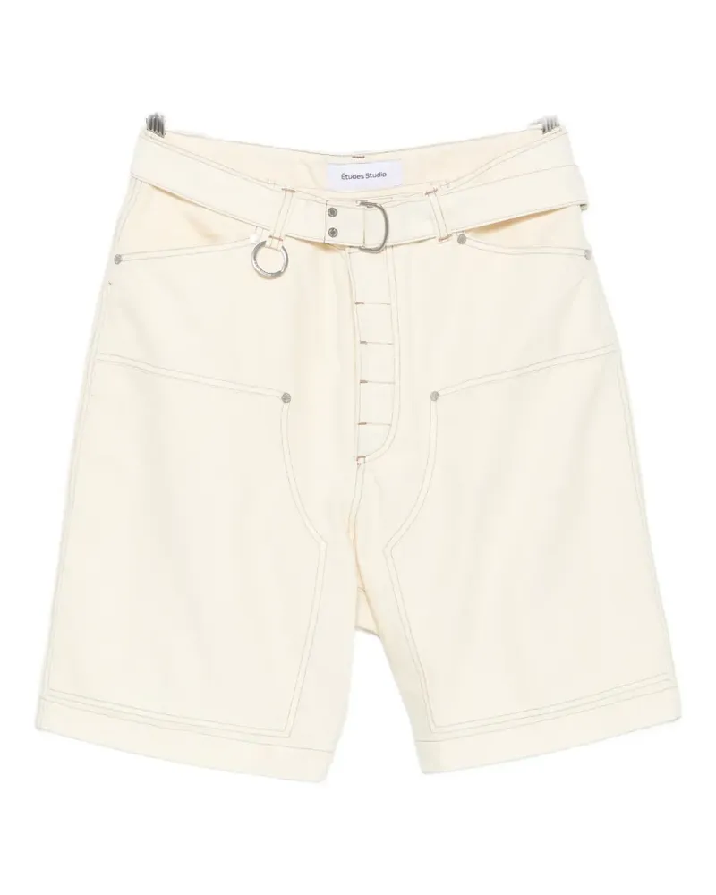 Études Studio Carpenter belted shorts - Nude Nude