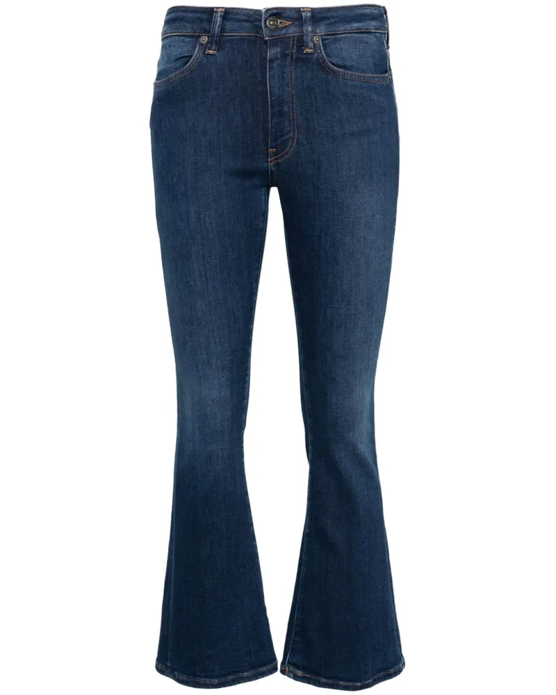 Dondup Mandy Bootcut-Jeans mit hohem Bund - Blau Blau