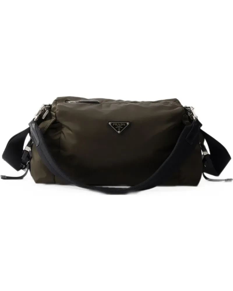 Prada Explore Tasche aus Re-Nylon und Leder - Grün Grün