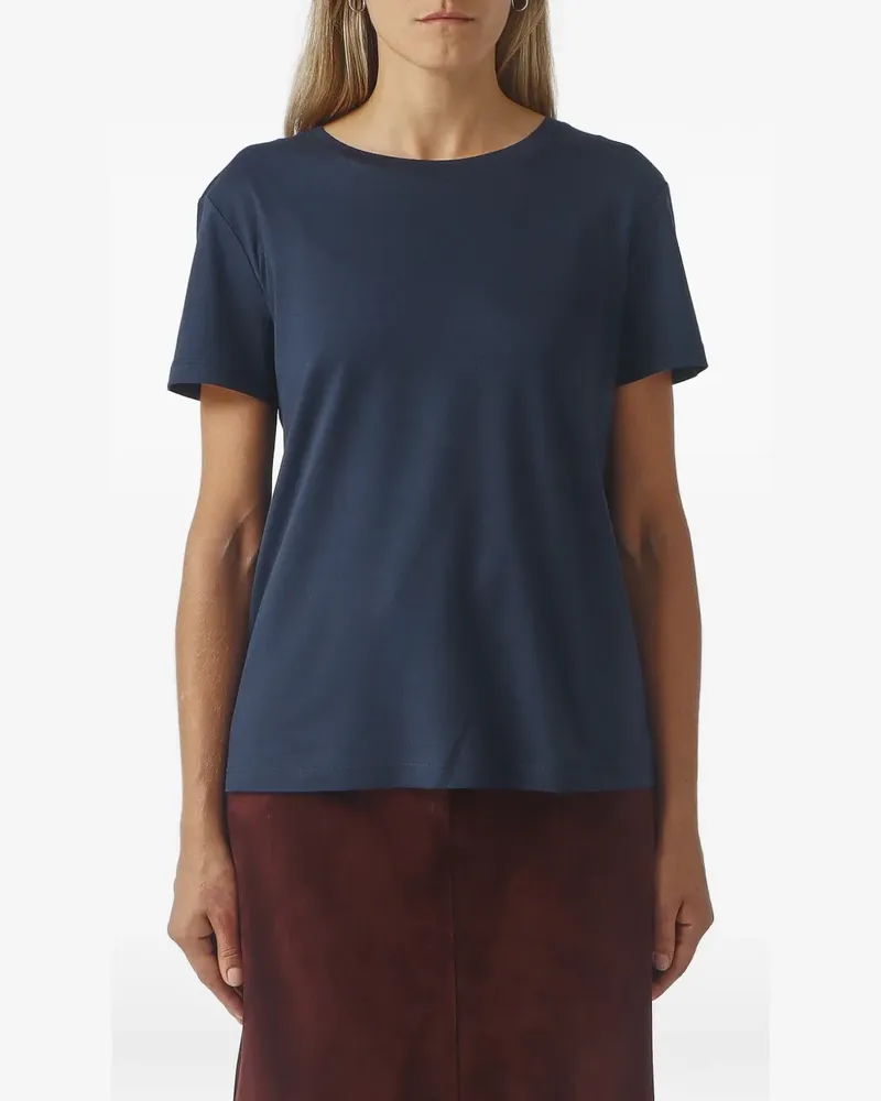 Max Mara Max Mara Klassisches T-Shirt - Blau Blau