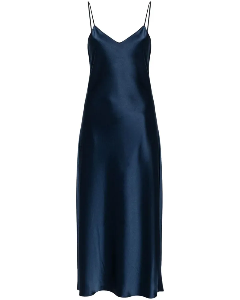 Ralph Lauren Midikleid aus Satin - Blau Blau