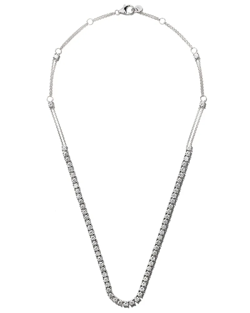 Alinka 18kt 'Riviera' Weißgoldhalskette - Silber Silber