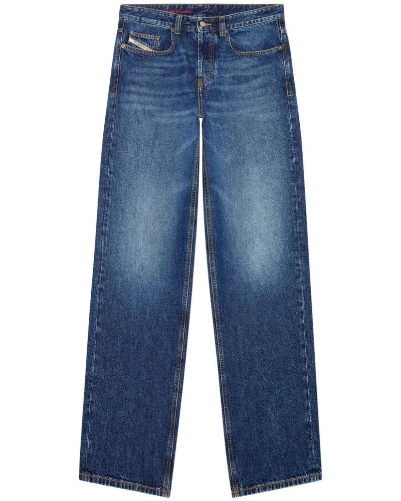 Diesel D-Macro Jeans mit Logo - Blau Blau