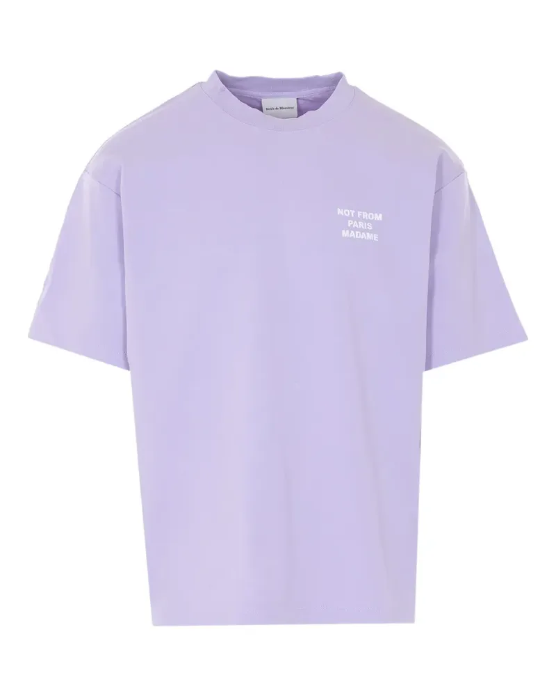 Drôle de Monsieur crewneck print T-shirt - Violett Violett