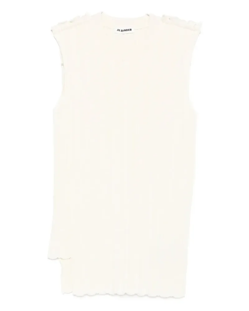Jil Sander Geripptes Trägershirt - Nude Nude