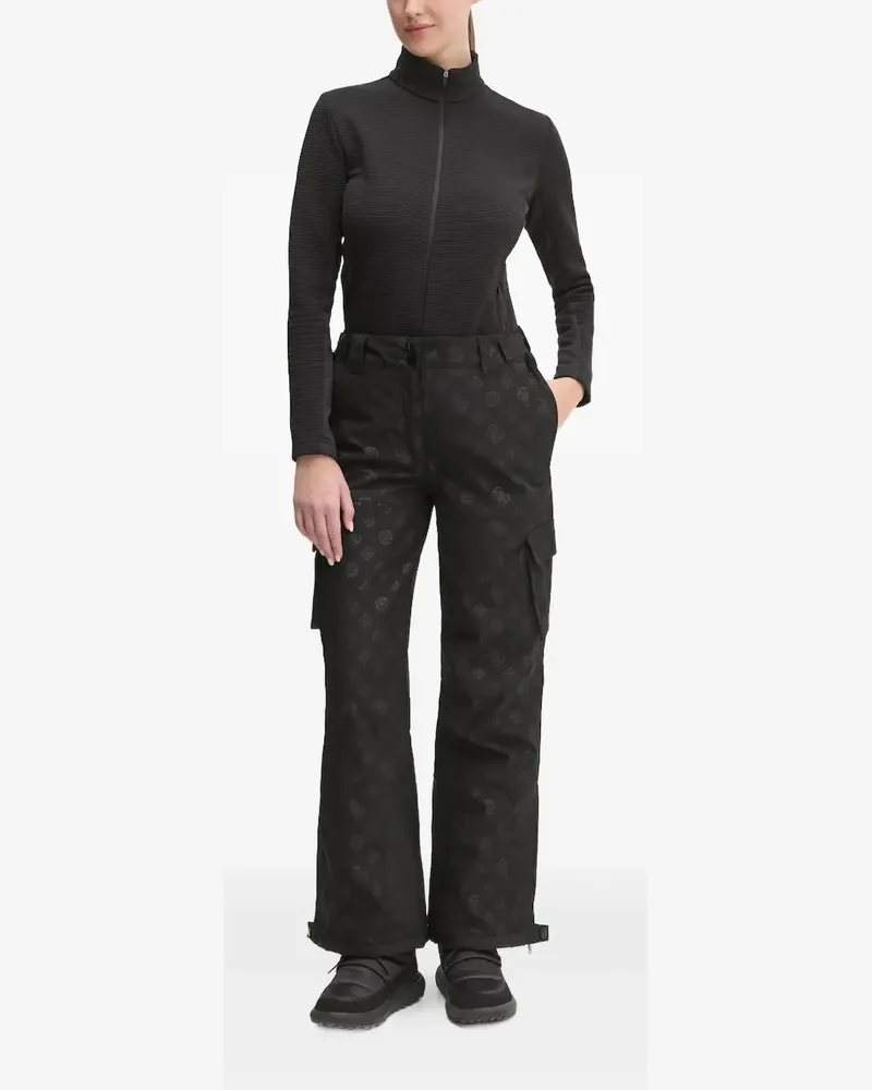 Guess Cargo-Skihose mit Logo-Schild - Schwarz Schwarz