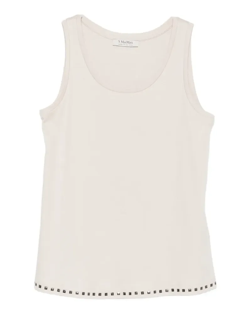 Max Mara Max Mara stud-embellished sleeveless top - Blau Blau