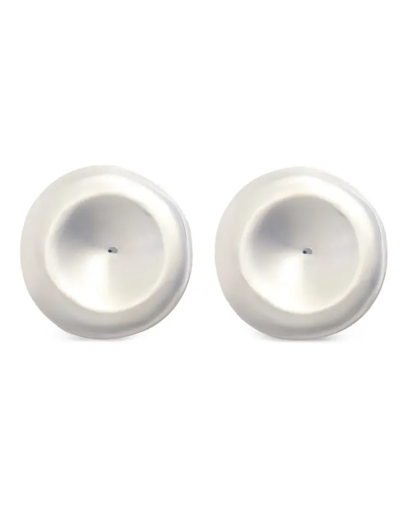 Patou Ohrclips in runder Form - Silber Silber