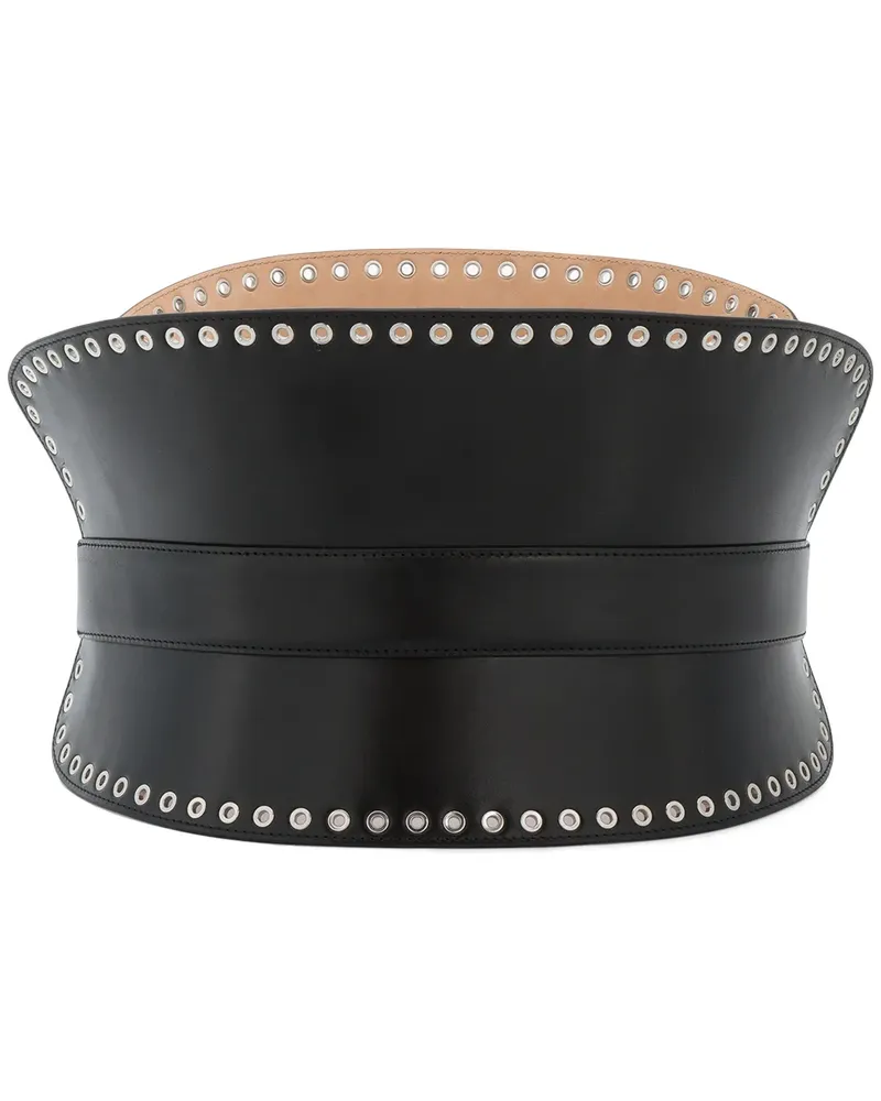 Alexander McQueen Gürtel mit Nieten - Schwarz Schwarz