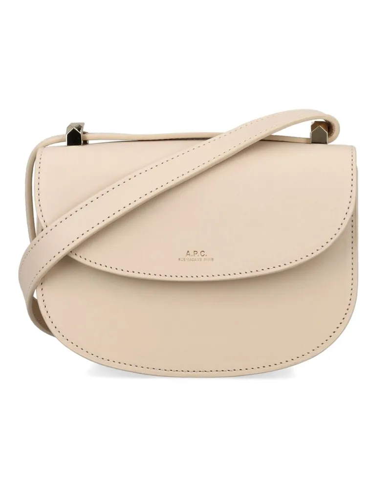 A.P.C. Mini Geneve Schultertasche Nude