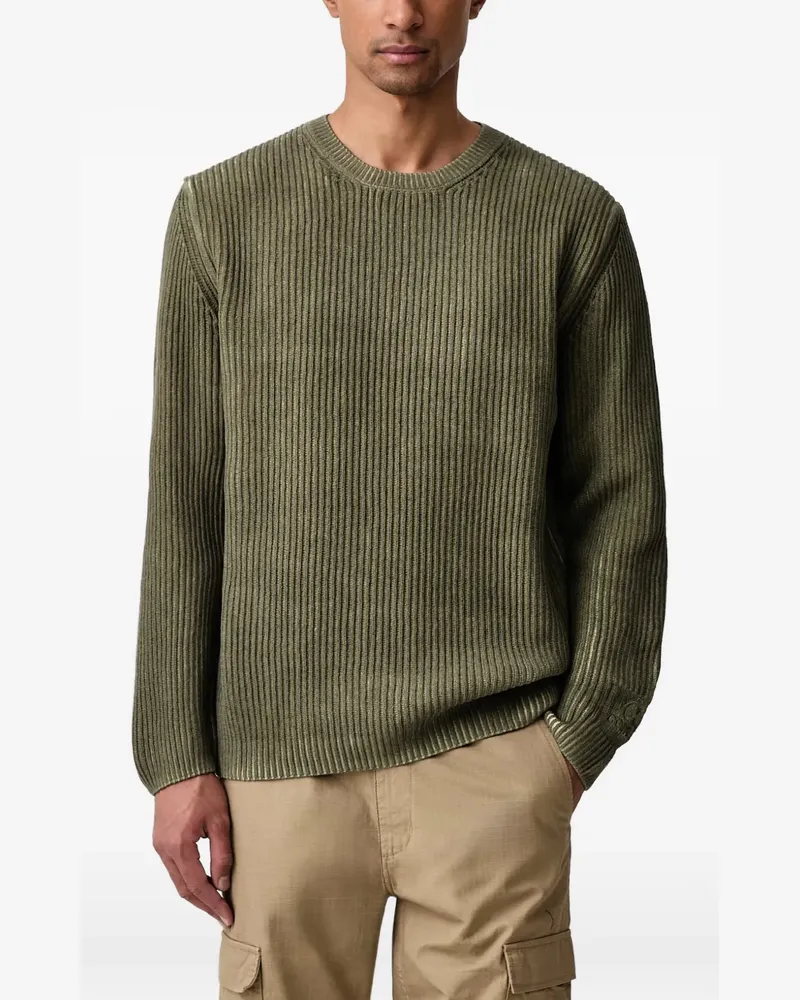 C.P. Company Chenille-Pullover mit Rundhalsausschnitt - Grün Grün