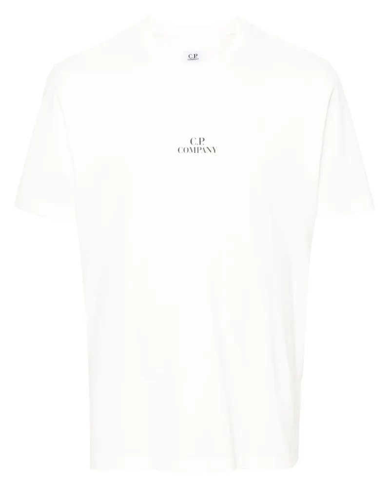 C.P. Company T-Shirt mit Logo-Print - Weiß Weiß