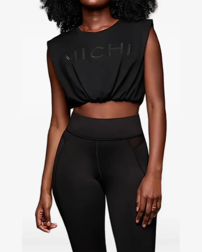 MICHI Pacific Cropped-Top - Schwarz Schwarz