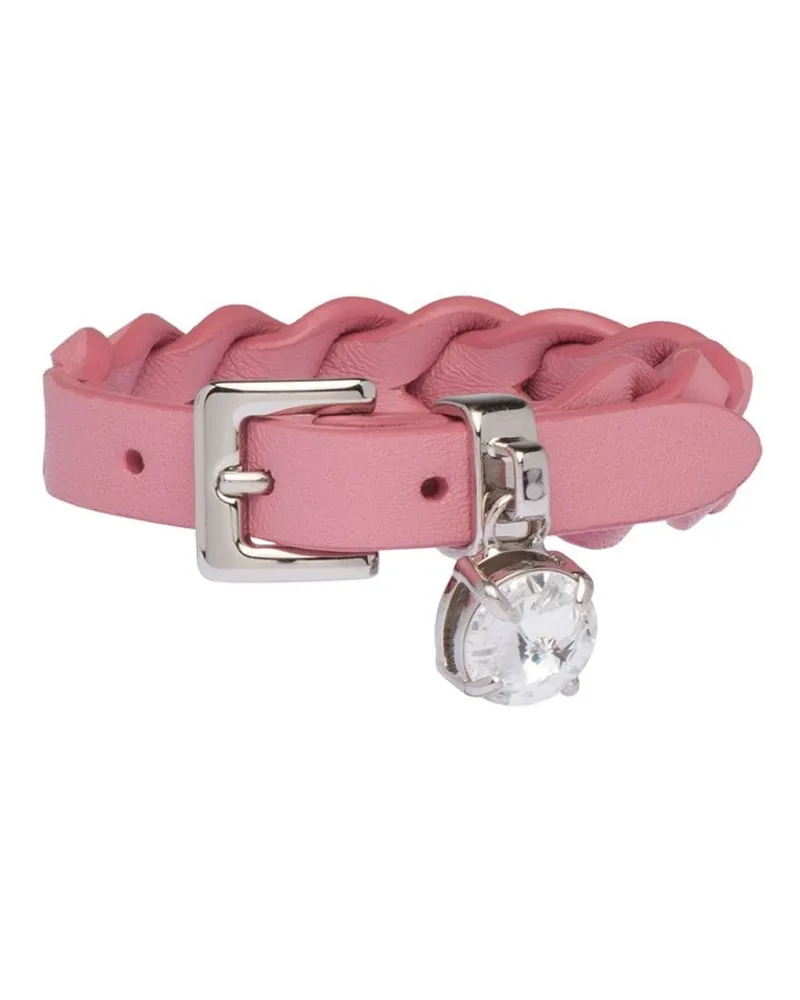 Miu Miu Gewebtes Lederarmband - Rosa Rosa
