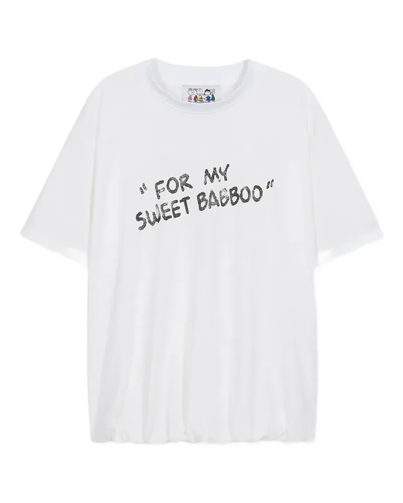Marge Sherwood x Peanuts Balloon Babboo T-shirt - Weiß Weiß
