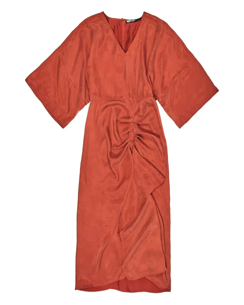 BIMBA Y LOLA V-neck ruffled maxi dress - Orange Orange