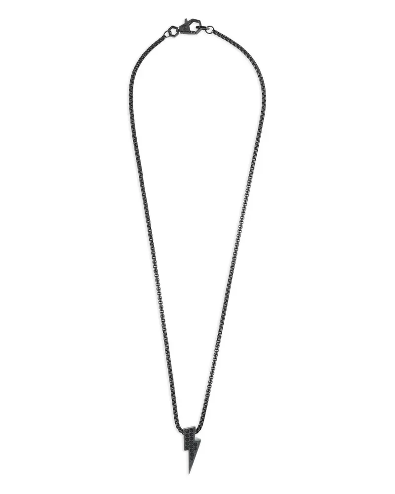 Philipp Plein Valentine IP Thunder Halskette - Schwarz Schwarz