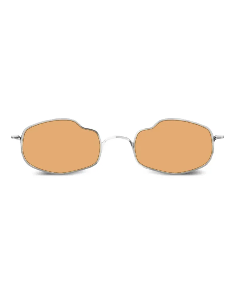 RIGARDS Sonnenbrille mit verzerrtem Gestell - Silber Silber