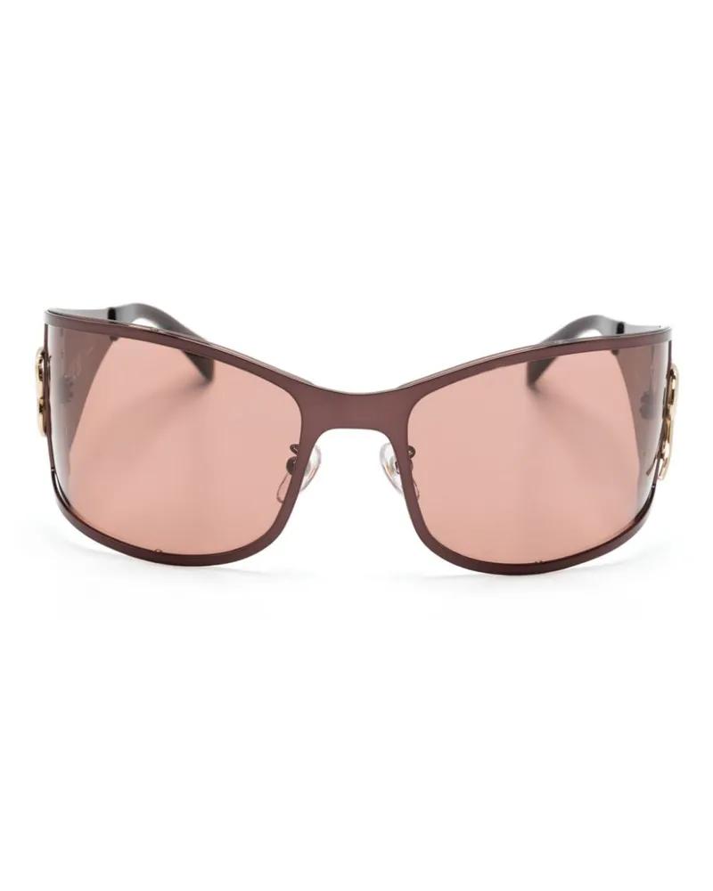 Blumarine Ergonomische Sonnenbrille - Braun Braun