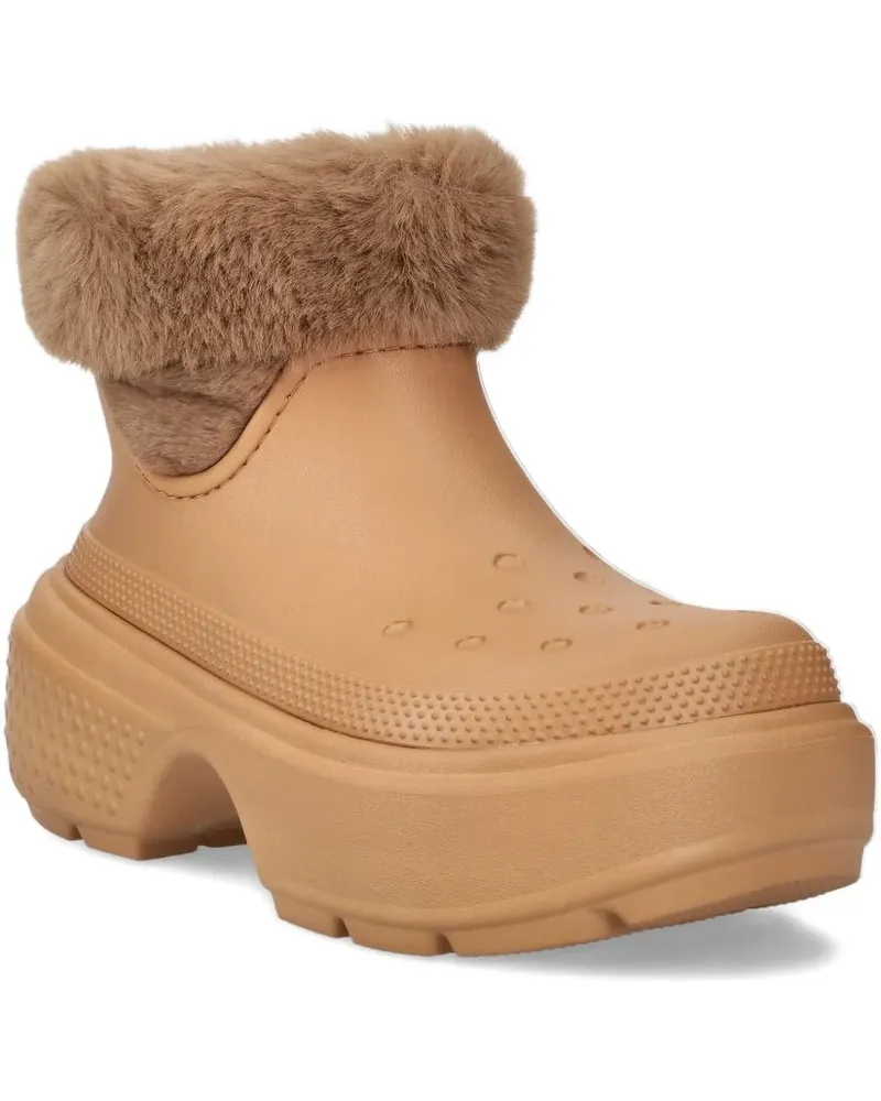 Crocs Stomp Plateau-Stiefel 55mm - Braun Braun