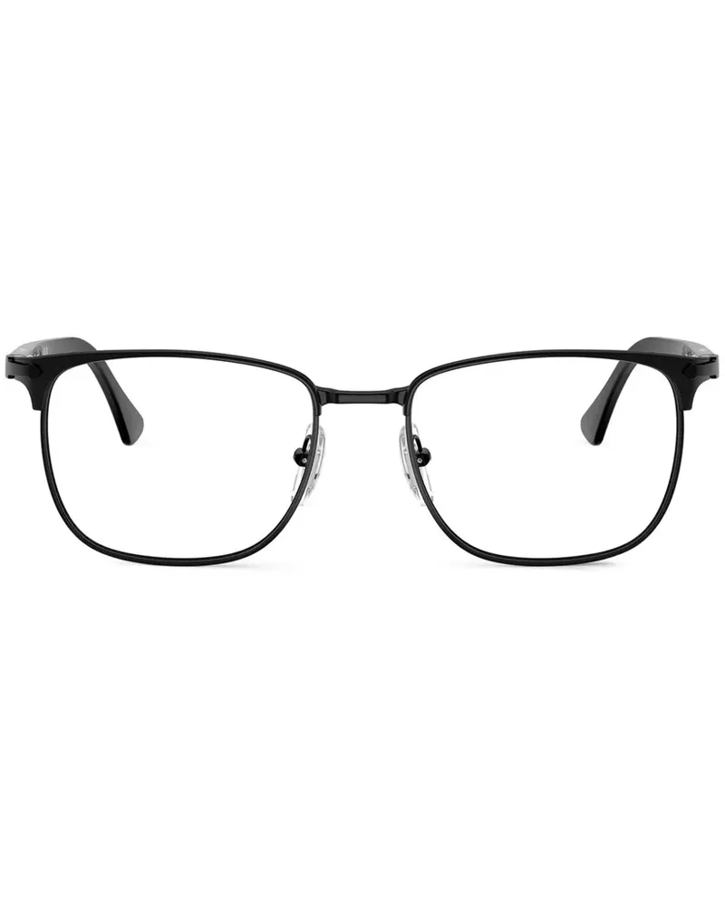 Persol Brille mit eckigem Gestell - Schwarz Schwarz