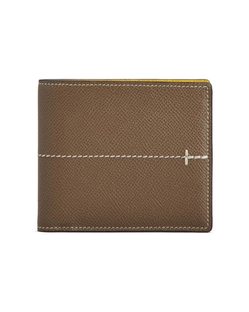 TOD'S Portemonnaie mit T-Steppung - Braun Braun