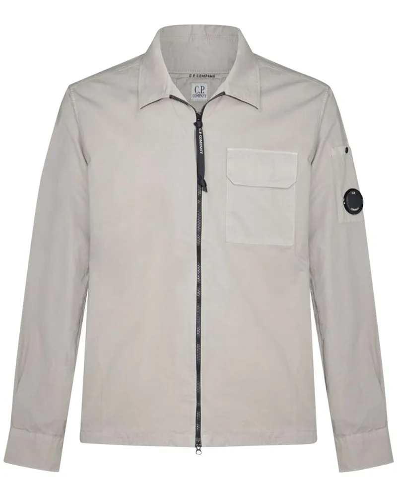 C.P. Company Jacke mit Lens-Detail - Grau Grau