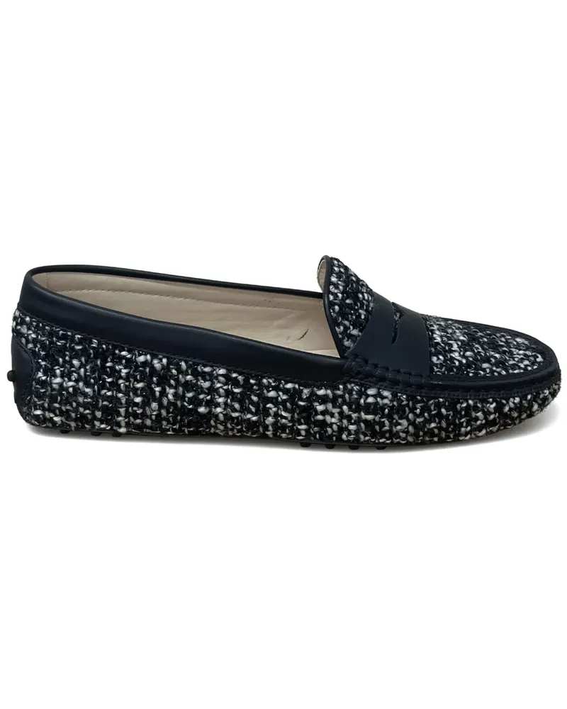 TOD'S woven strap loafers - Schwarz Schwarz