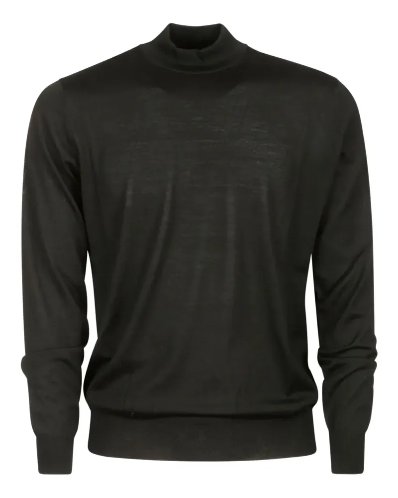 Alpha Industries Klassischer Merinopullover - Schwarz Schwarz