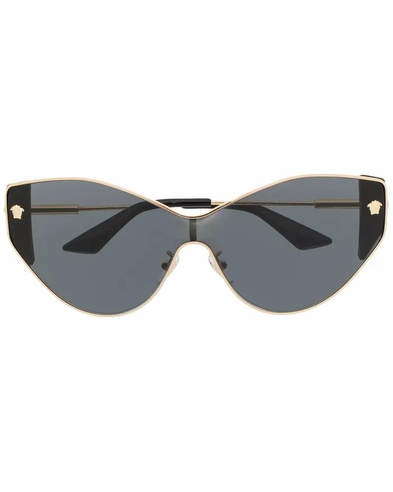 Versace Sonnenbrille mit Medusa - Schwarz Schwarz
