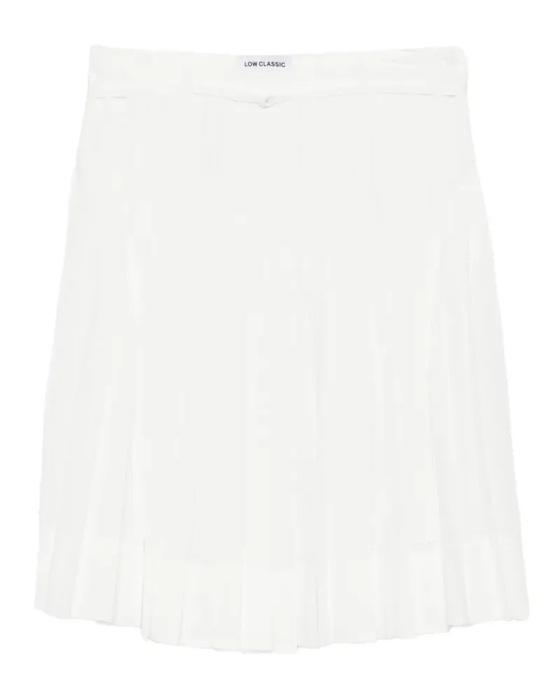 LOW CLASSIC pleated midi skirt - Weiß Weiß