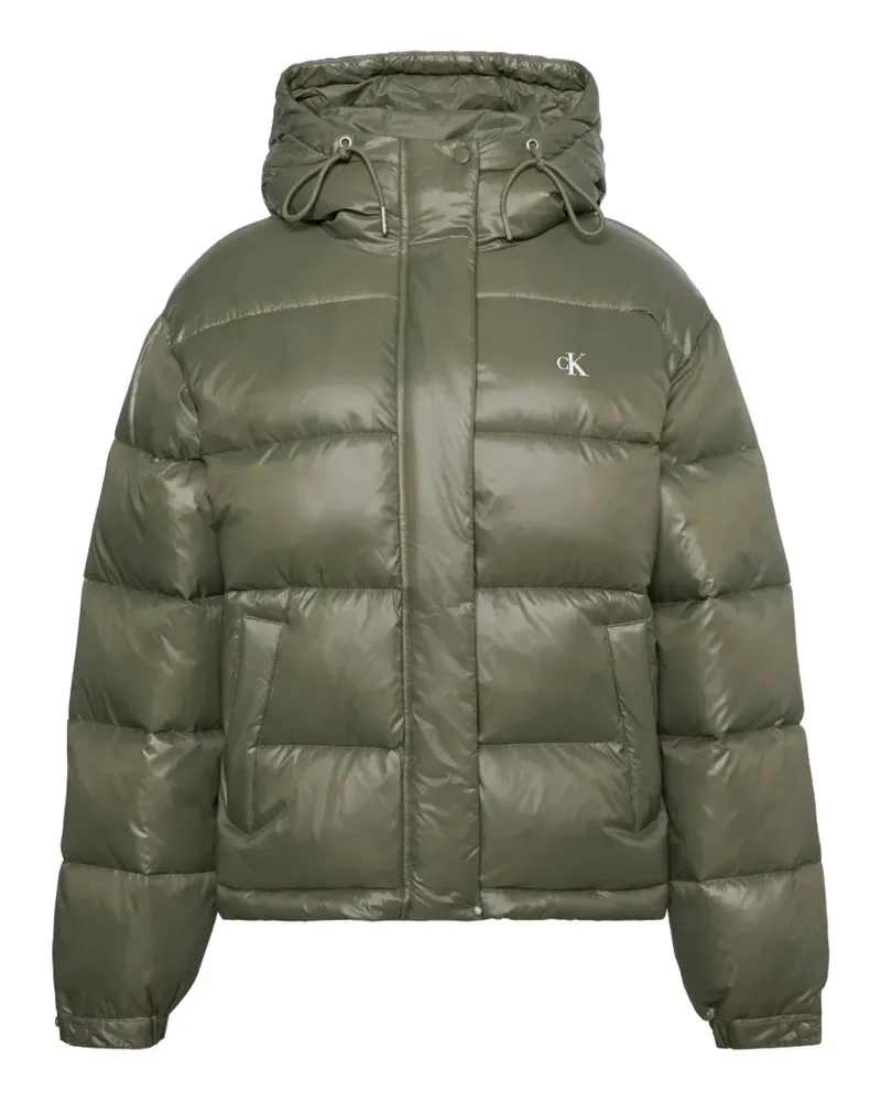 Calvin Klein quilted hooded puffer jacket - Grün Grün