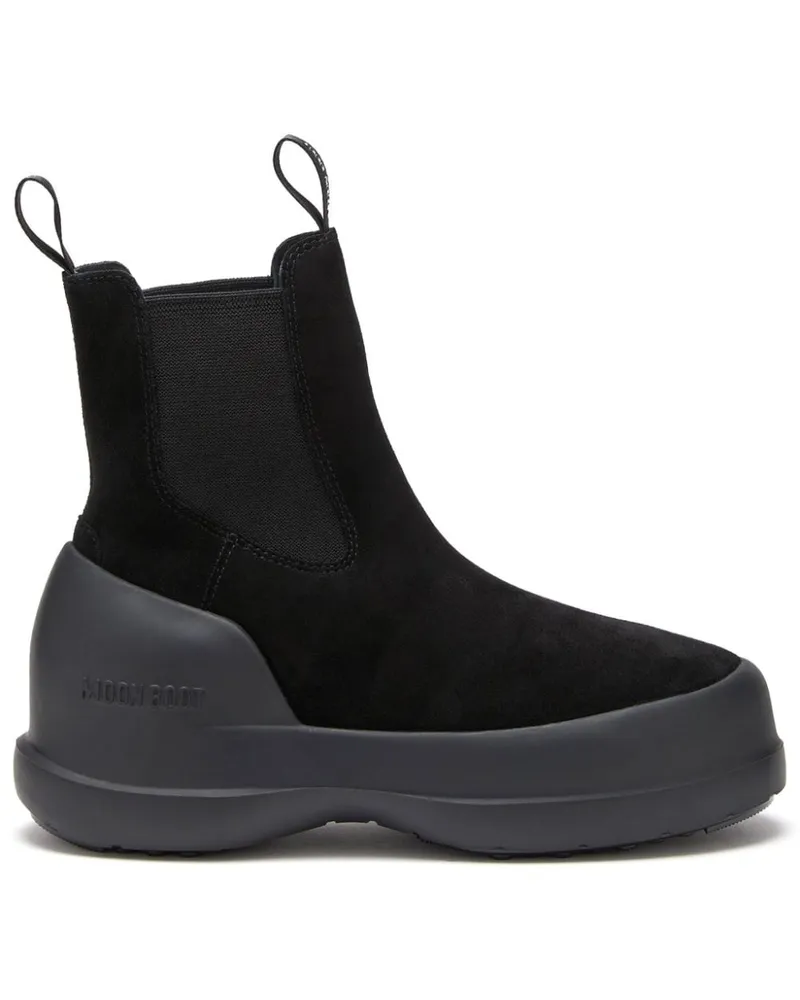 Moon Boot Luna Stiefel mit Logo-Print - Schwarz Schwarz