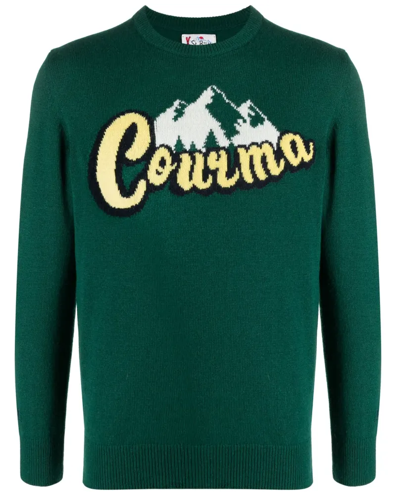 MC2 Saint Barth Hero Intarsien-Pullover - Grün Grün