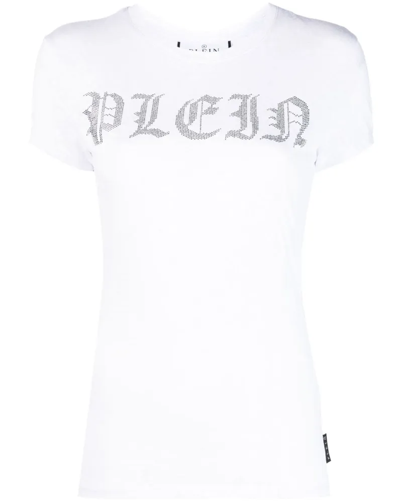 Philipp Plein T-Shirt mit Strass - Weiß Weiß