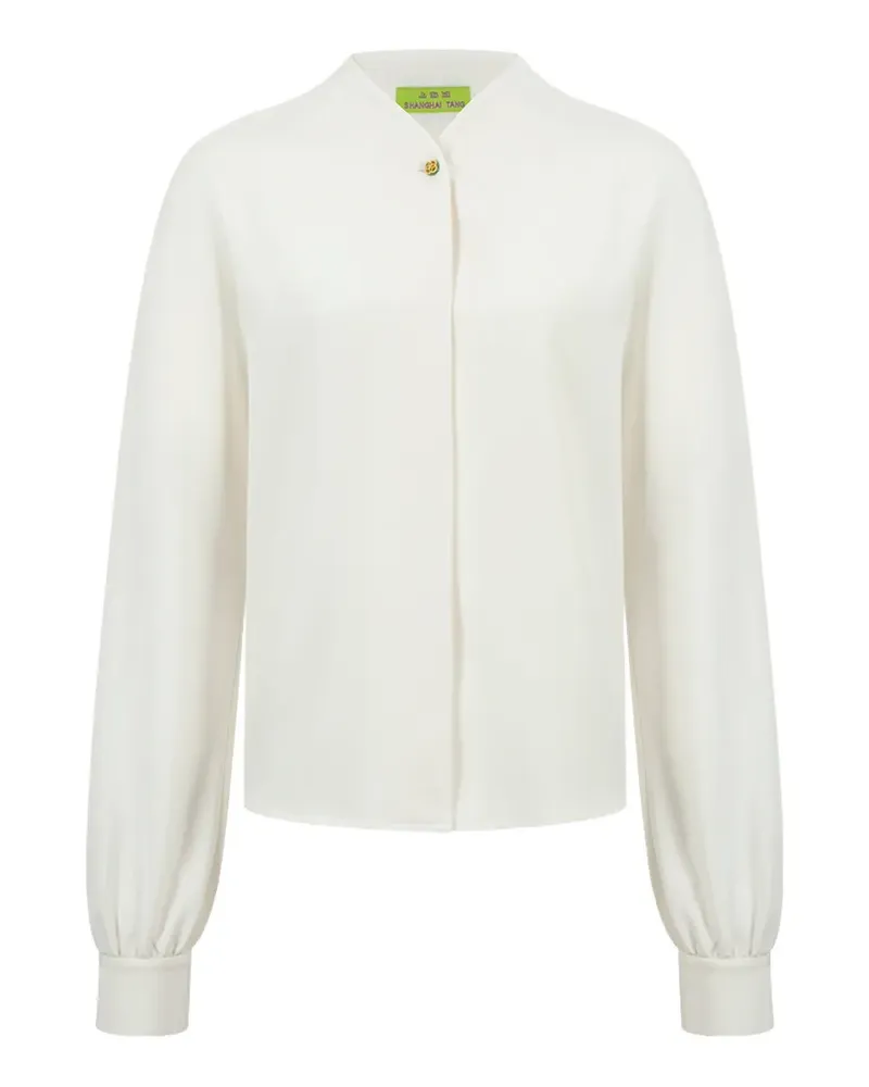 Shanghai Tang Jade long-sleeve blouse - Nude Nude