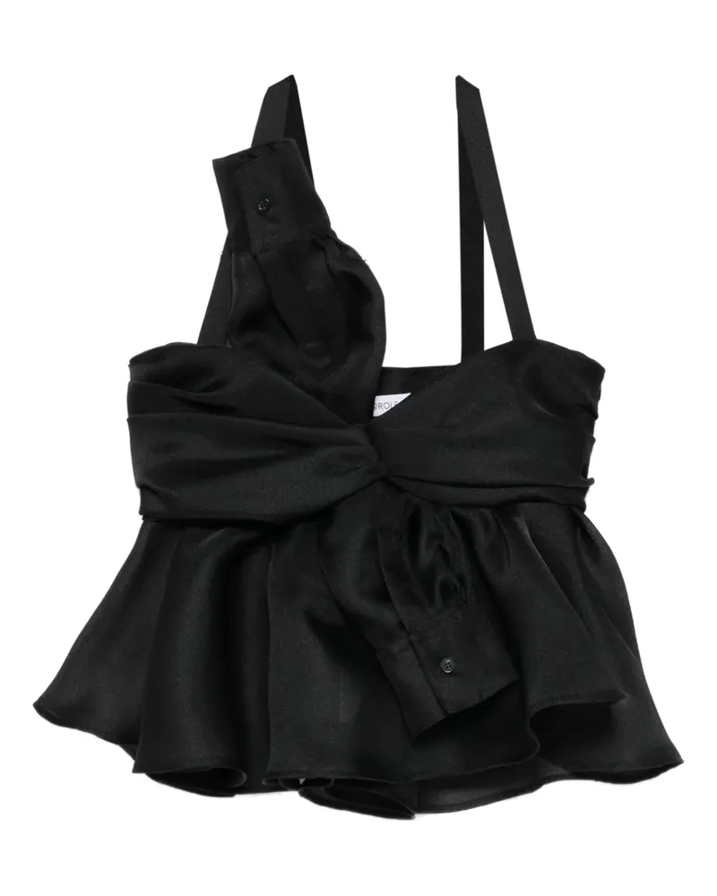 Viktor & Rolf Oberteil mit Schleifendetail - Schwarz Schwarz