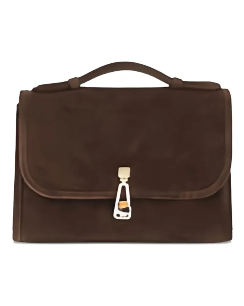Gabriela Hearst small Leonora top-handle clasp bag - Braun Braun