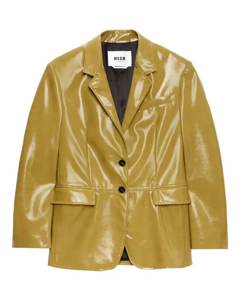 MSGM Einreihige Jacke - Braun Braun