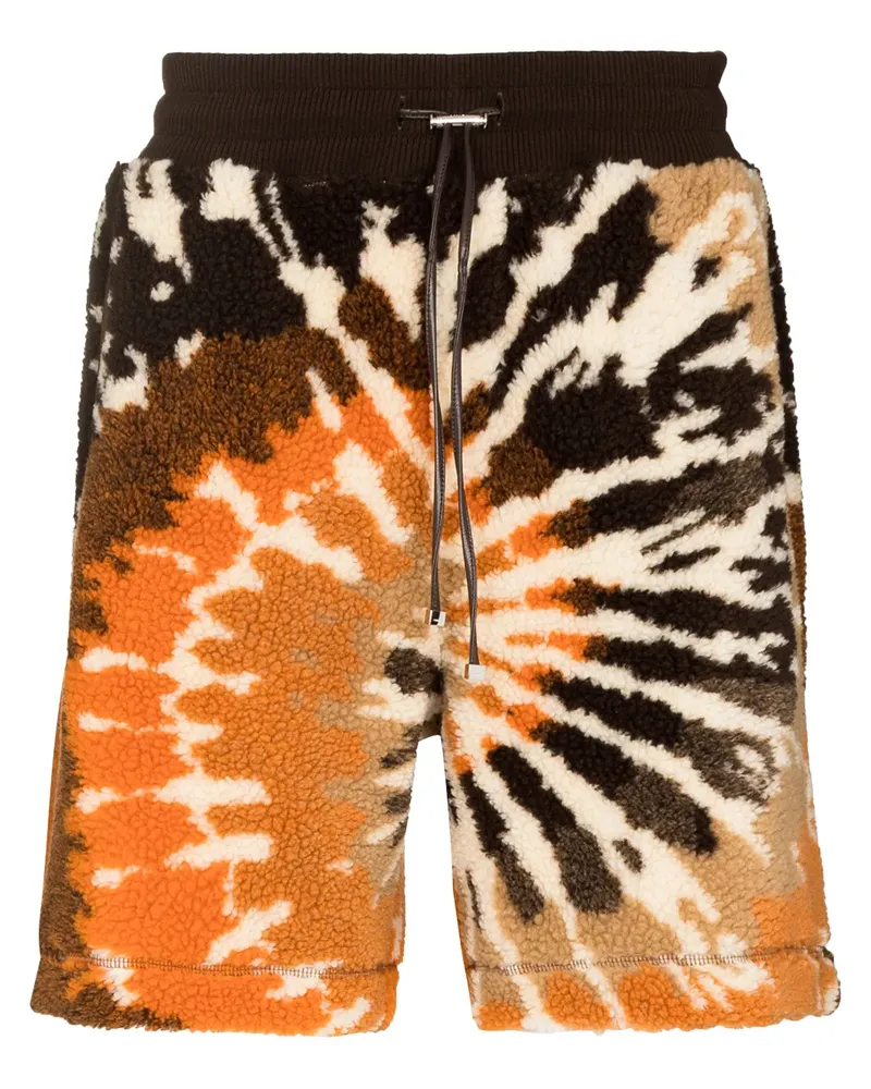 Amiri Fleece-Shorts mit Batikmuster - Braun Braun