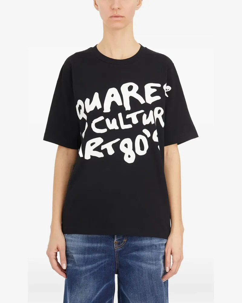 Dsquared2 pop-print T-shirt - Schwarz Schwarz