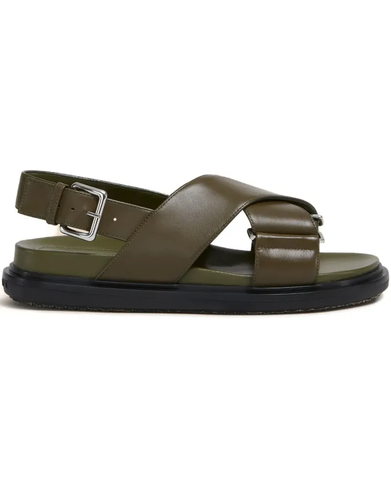 Marni Sandalen mit überkreuzten Riemen - Grün Grün