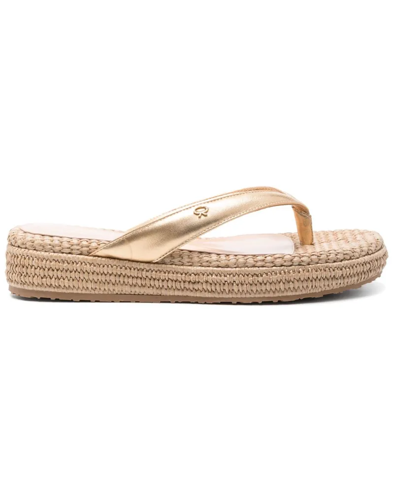 Gianvito Rossi Tahiti Flip-Flops - Nude Nude