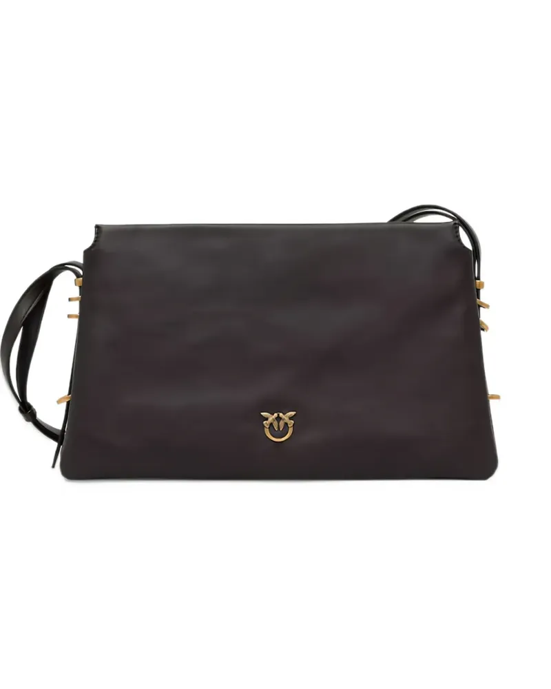 Pinko One, Two, Three shoulder bag with three compartments - Schwarz Schwarz