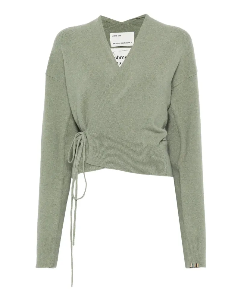 extreme cashmere Ella Wickelcardigan - Grün Grün