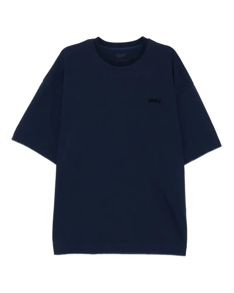 JUUN.J logo-embroidered T-shirt - Blau Blau
